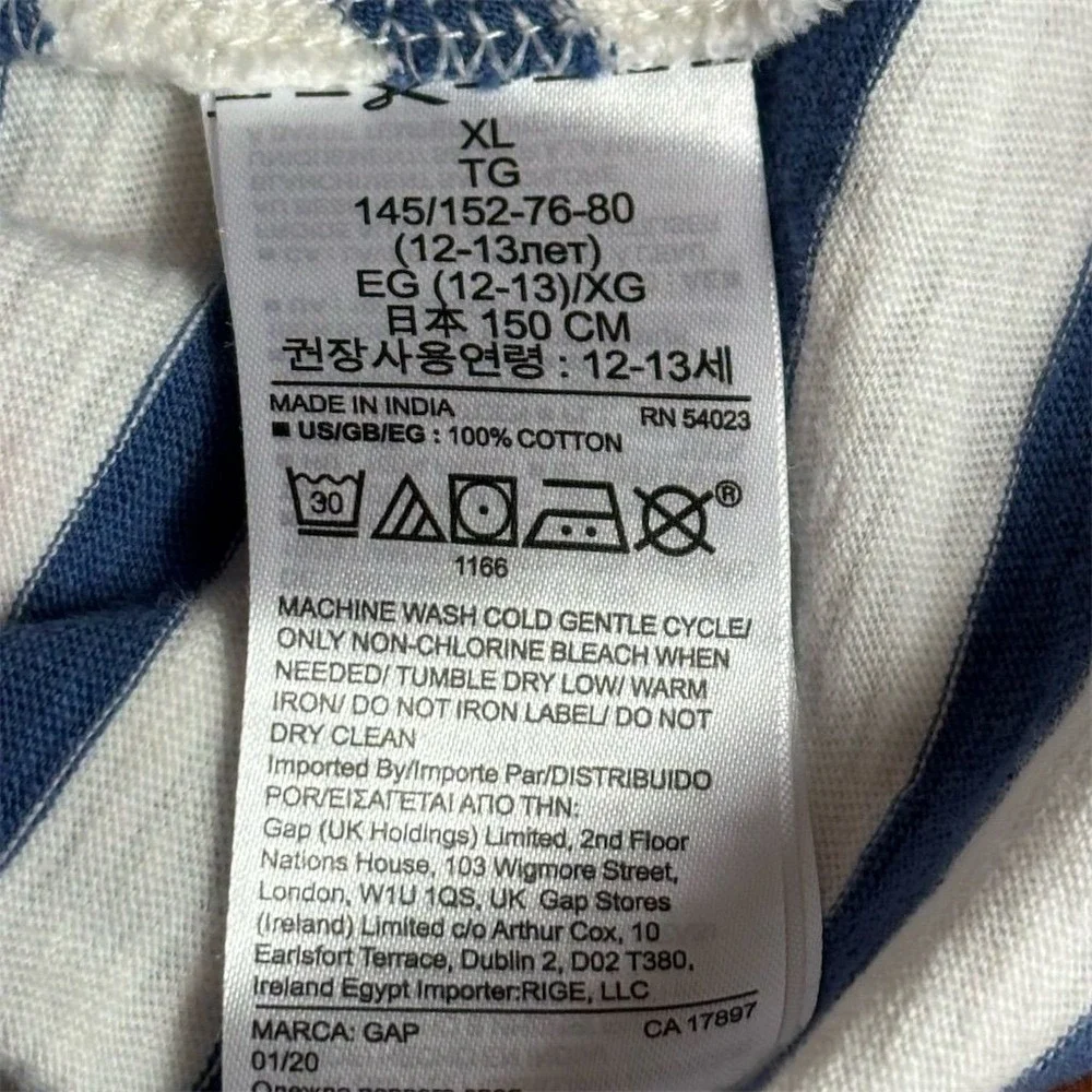 GAP‎ Kids XL Sleeveless Striped Dress Multicolor Knee Length Summer Casual